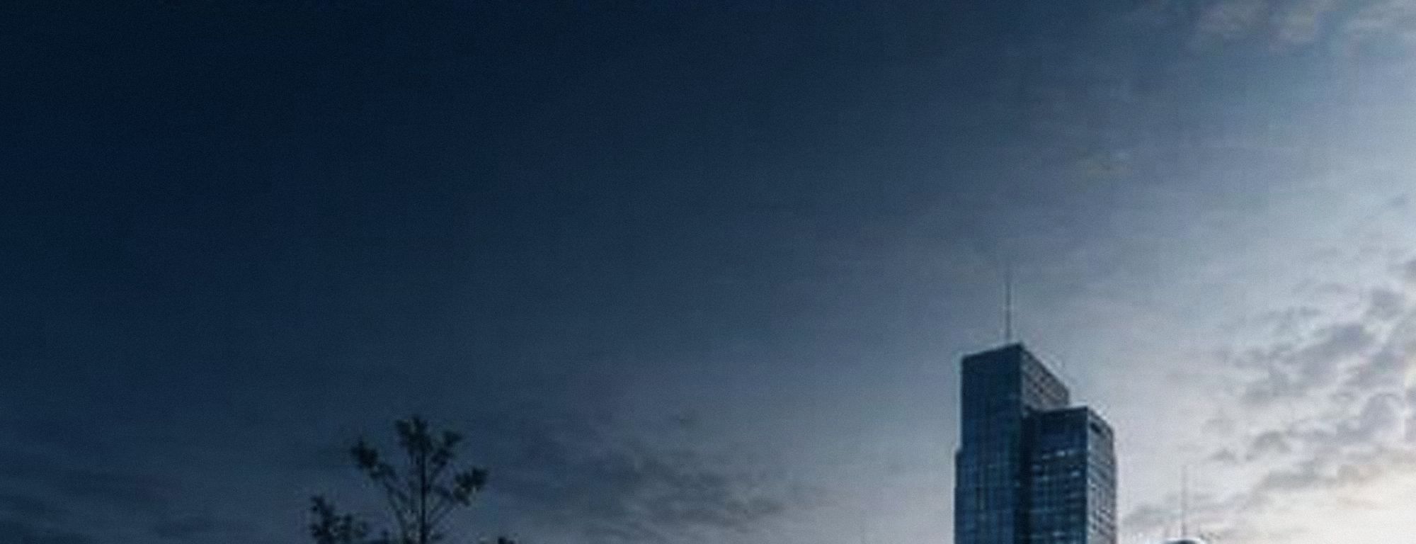 Arquitectura urbana con luz natural y perspectiva de horizonte